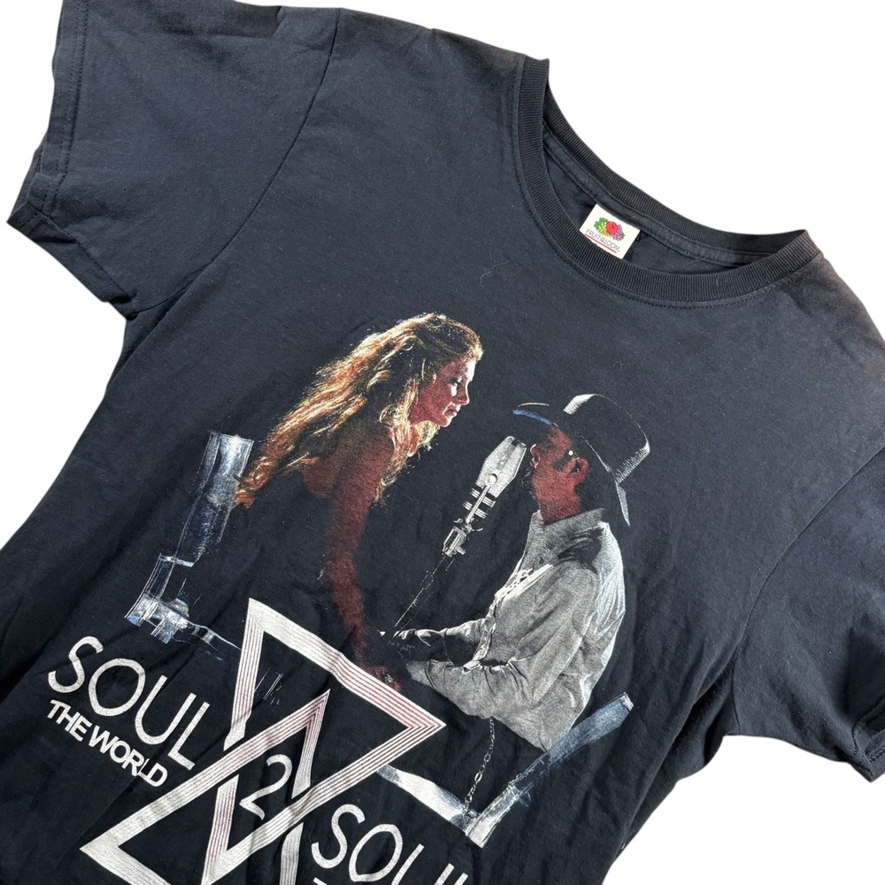 Concert Tee Tim McGraw‎ Faith Hill Soul2Soul World Tour 2017 T-Shirt Black S